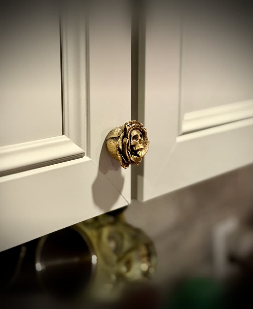 Gothic rose drawer pull 3d model