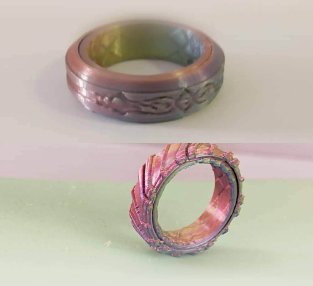 Fidget ring futuristic candy & Celtic 3d model