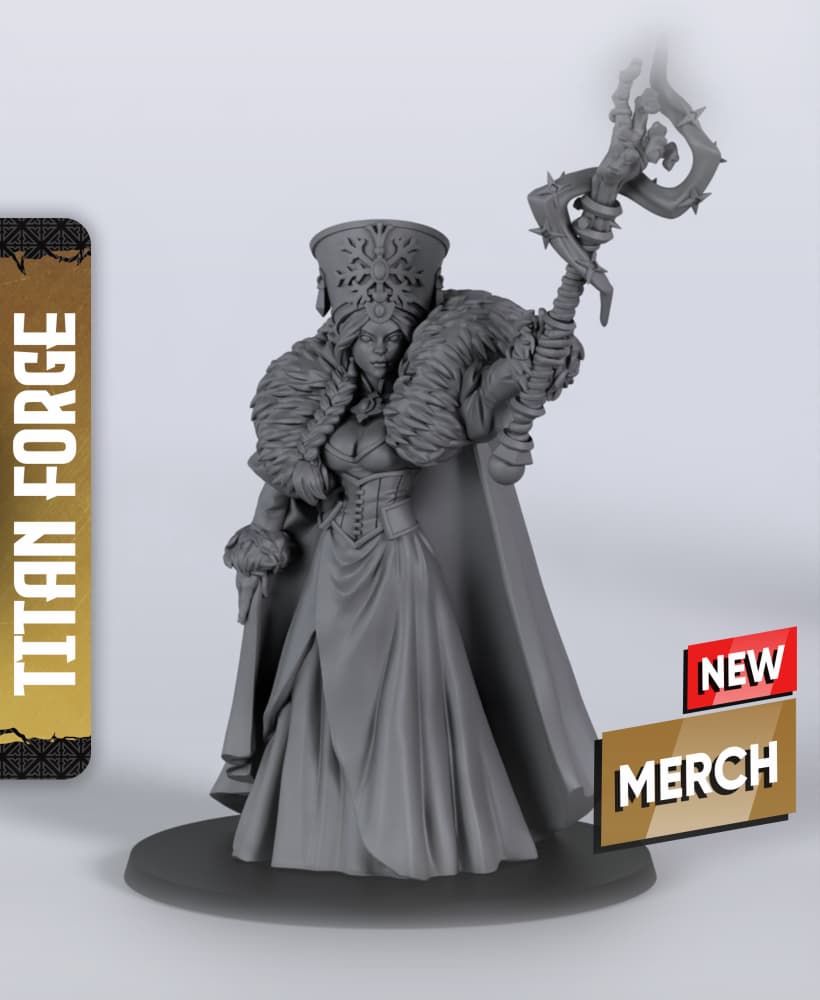 Tsarina - With Free Dragon Warhammer - 5e DnD Inspired for RPG and Wargamers 3d model