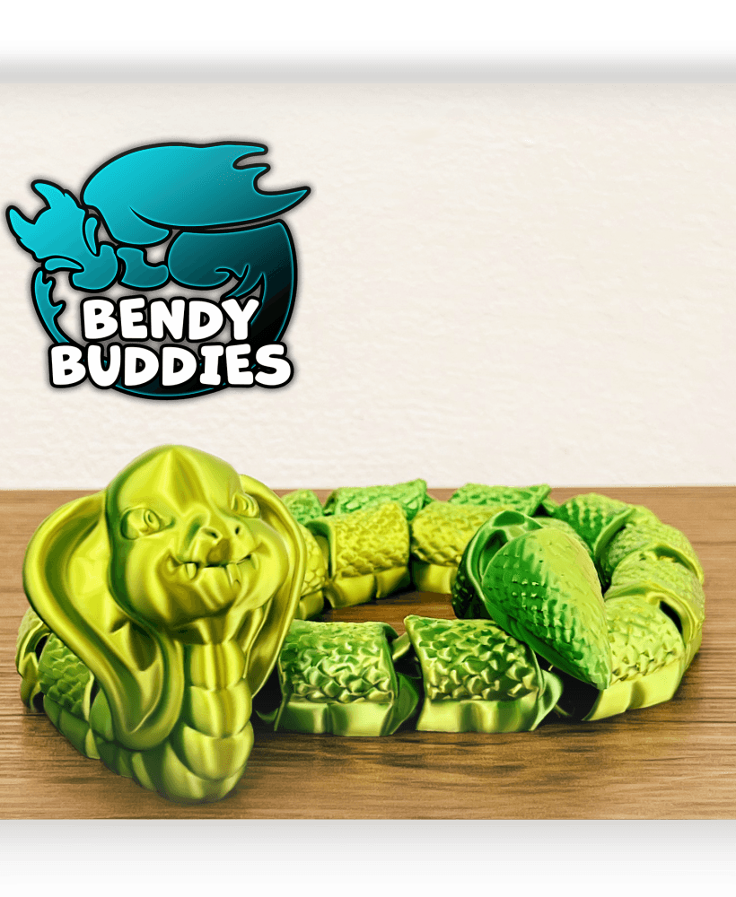 Snicksy Cute Snake / Serpent Articulated / Print-in-Place Reptile Creature / Serpentine Beast 3d model