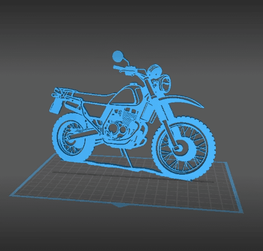 Yamaha - XT 500 Wall Art 3d model