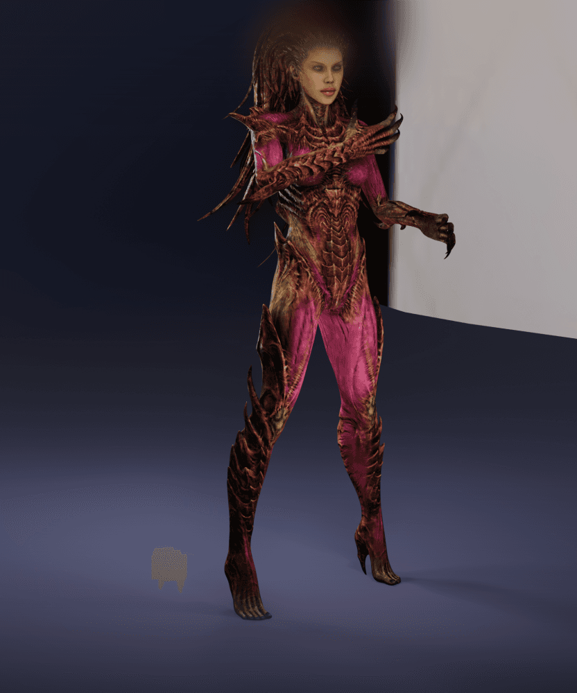 Kerrigan Psionic War Queen v1 3d model