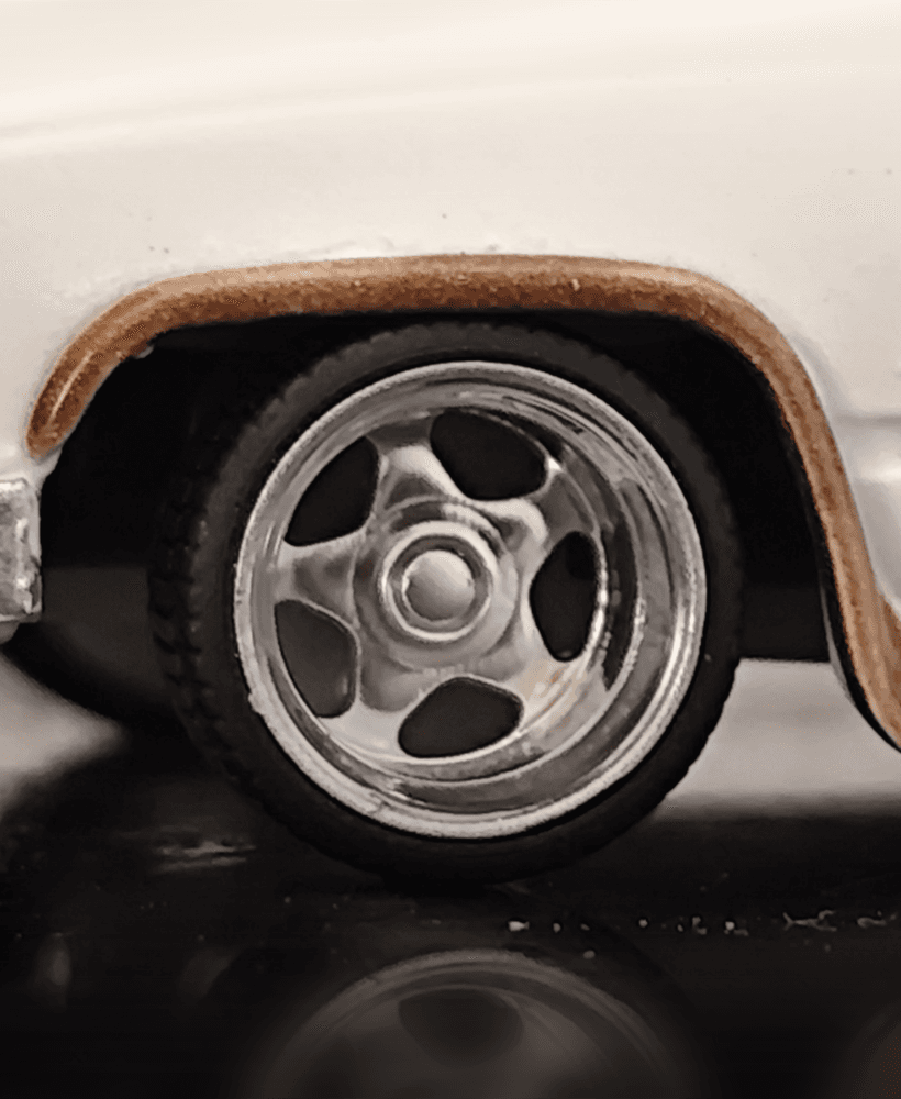Boyd Turbo Tech Baby Billet wheels 1/64 3d model