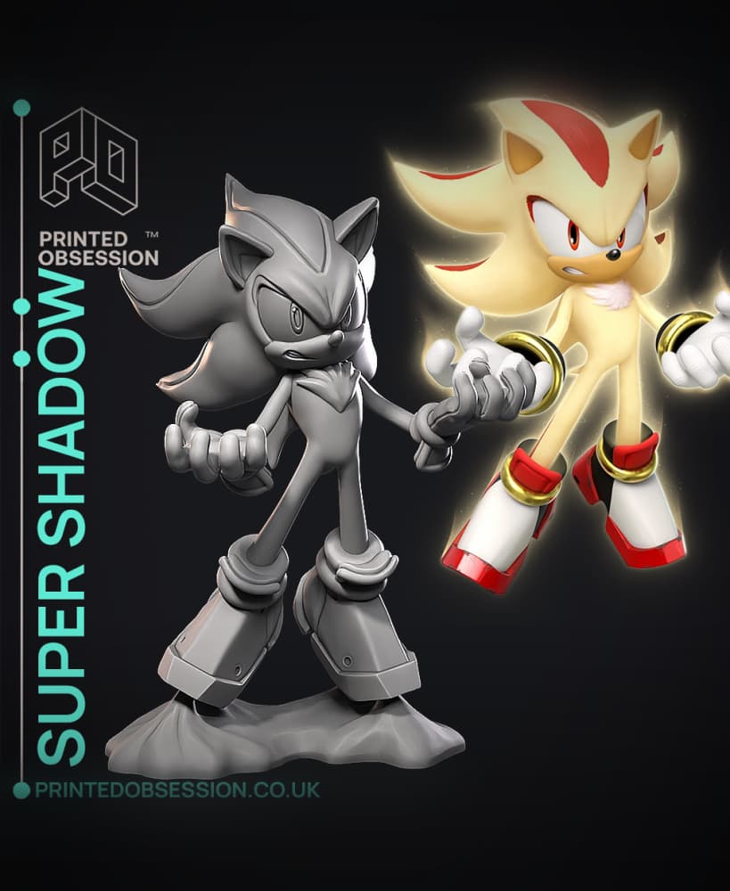 Super Shadow - Sonic - Fan Art 3d model