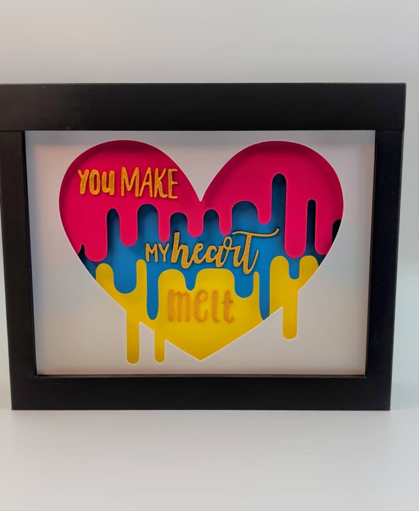 You Make My Heart Melt Shadow Box 3d model