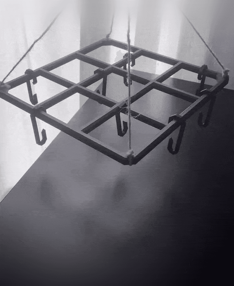Grid Hanger and Hooks 3d model