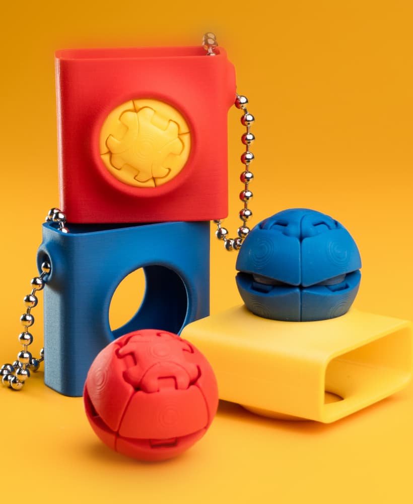 Zorbles - Ultimate Squishy Clicker Fidget with Carrying Case 3d model