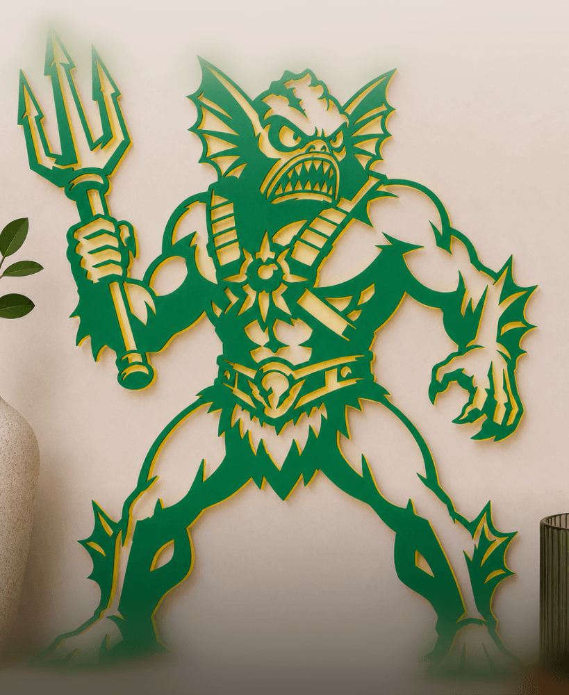 merman-masters-universe WALL ART HOME DECOR 3d model