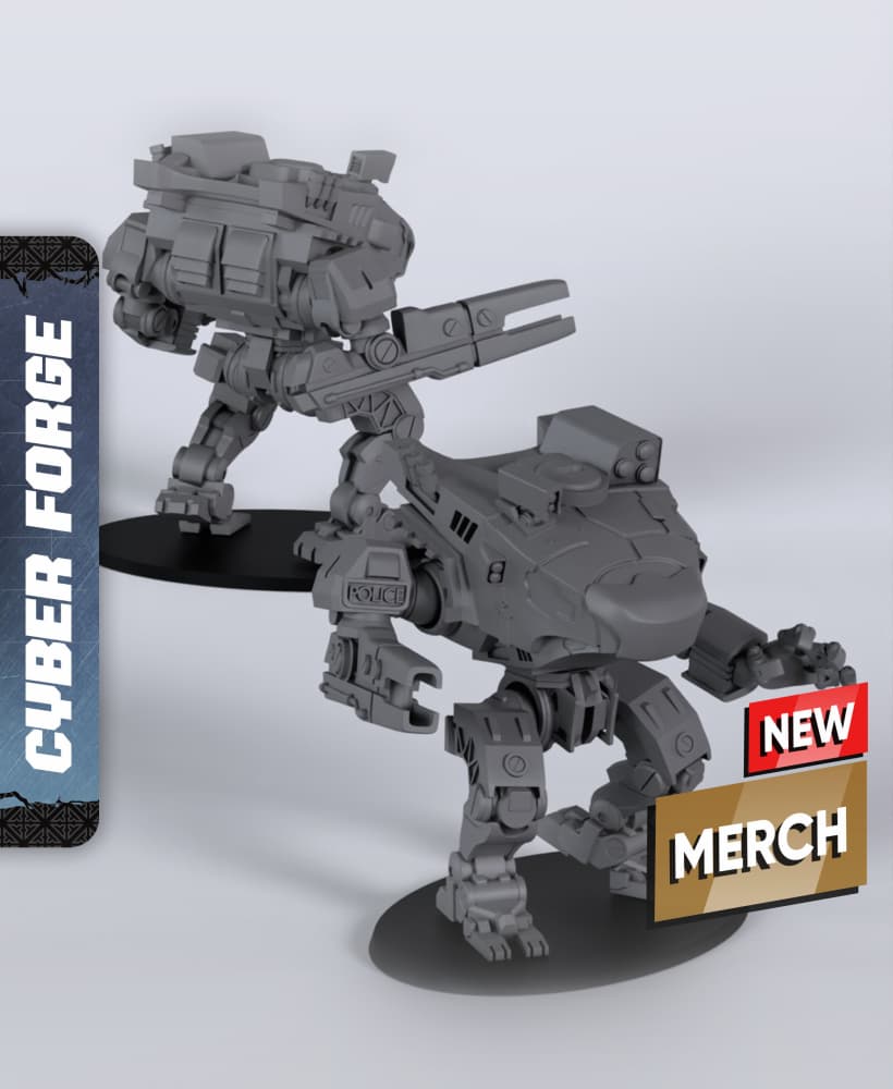 The Judge - With Free Cyberpunk Warhammer - 40k Sci-Fi Gift Ideas for RPG and Wargamers 3d model