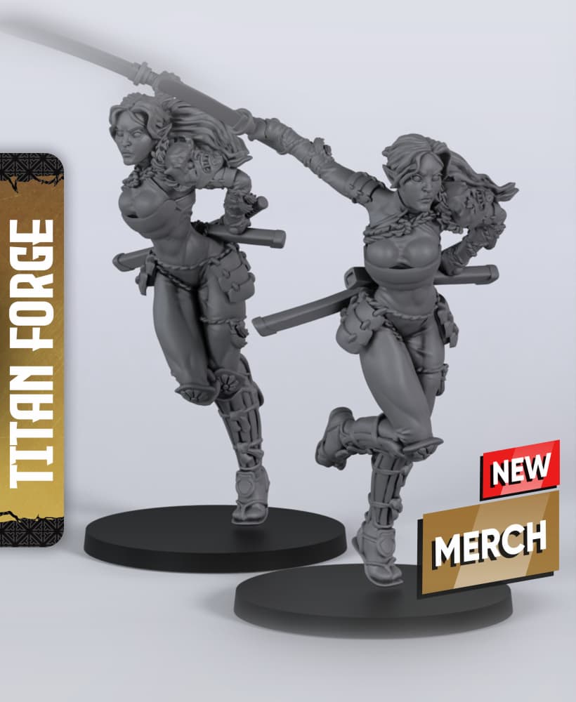 Yuko - With Free Dragon Warhammer - 5e DnD Inspired for RPG and Wargamers 3d model