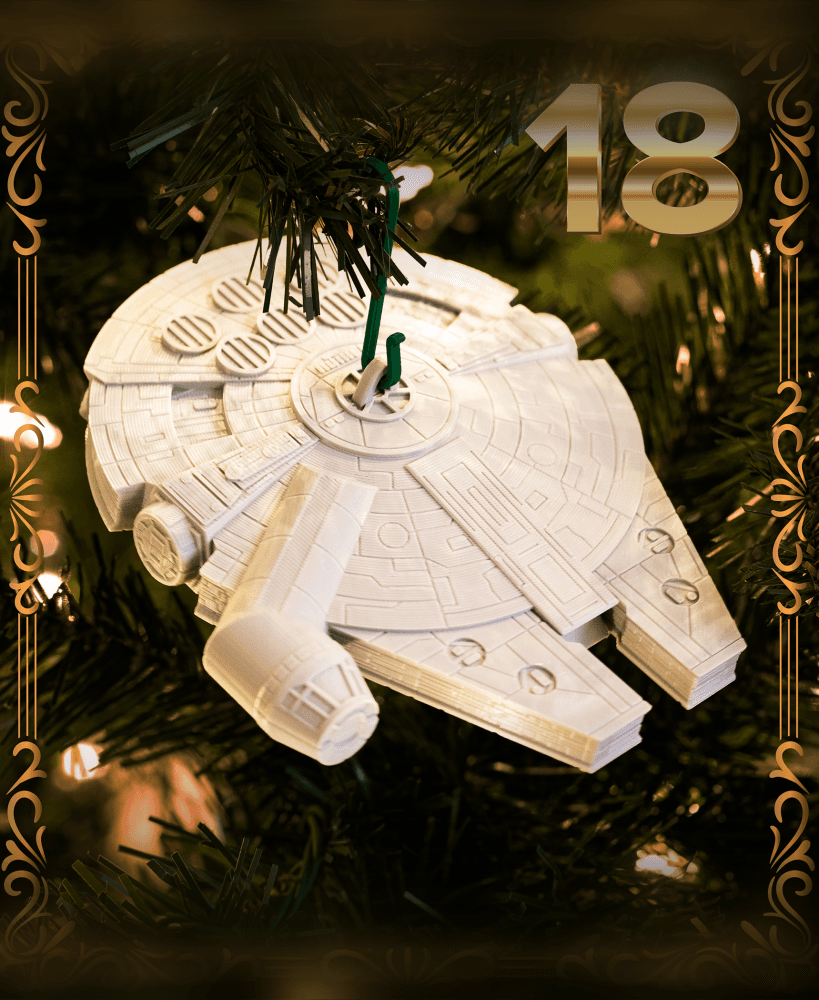 Millennium Falcon Ornament - Star Wars - Christmas Day 18 3d model