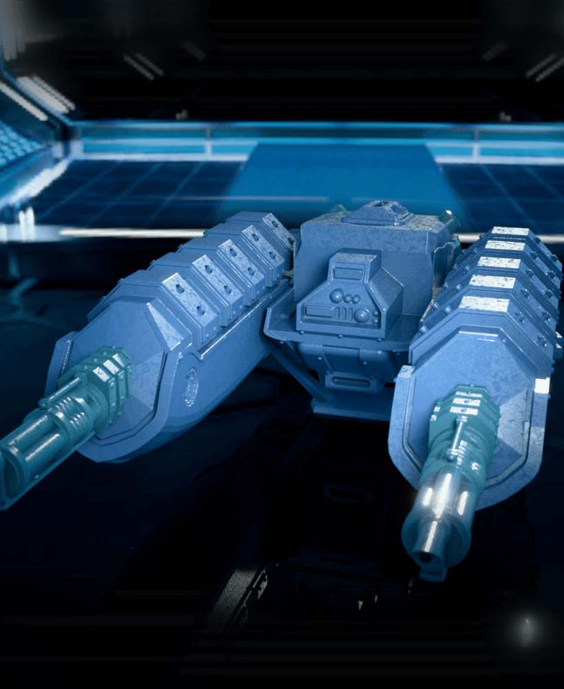 Iron Seraph – Armored Skimmer STL Kit 3d model