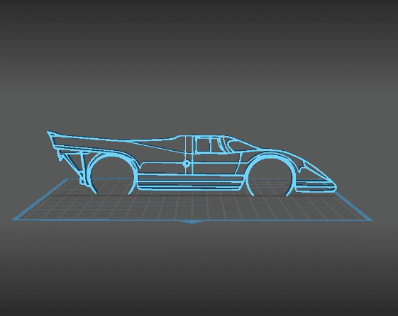 Porsche - 917 Wall Art 3d model