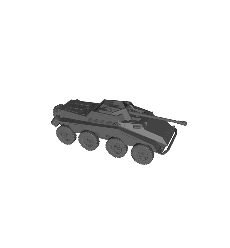 1/48 Scale German Schwerer Panzerspahwagen 7_5cm PaK 40 SdKfz 234-4.stl 3d model
