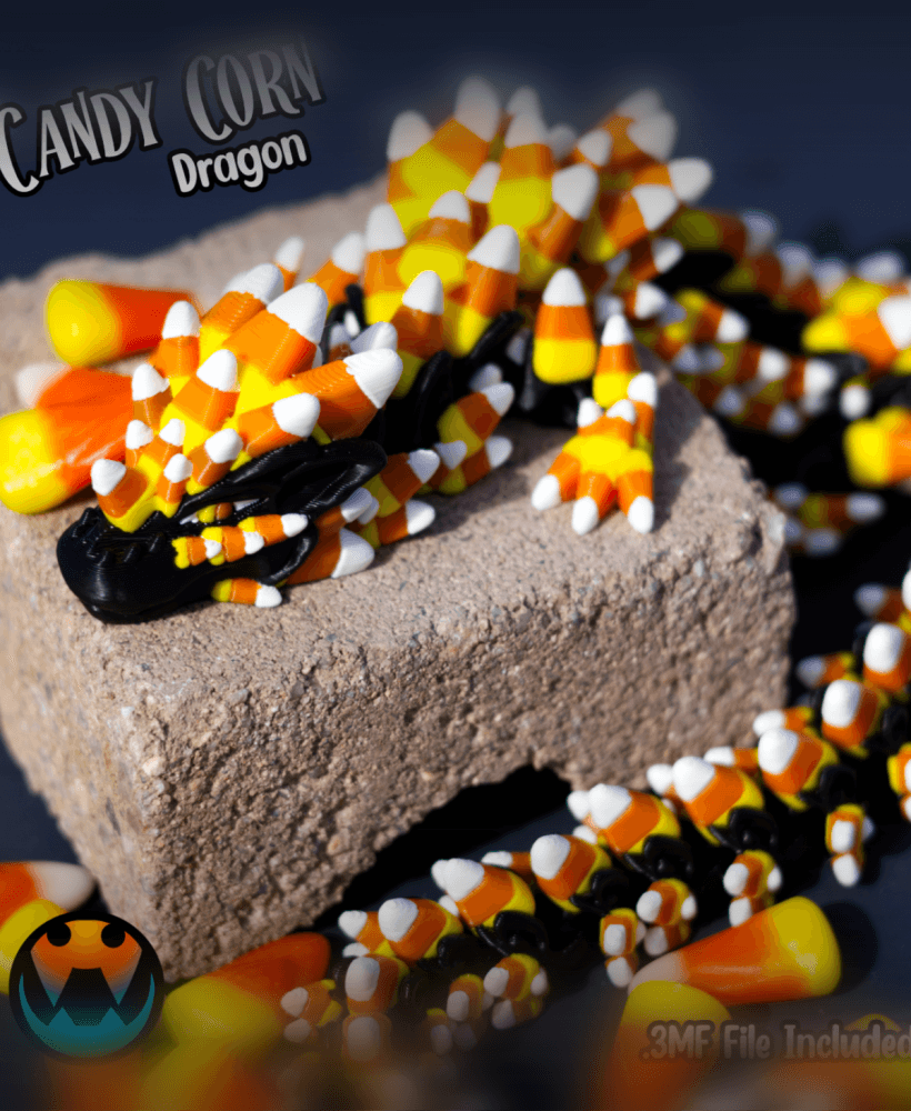 Candy Corn Dragon 3d model