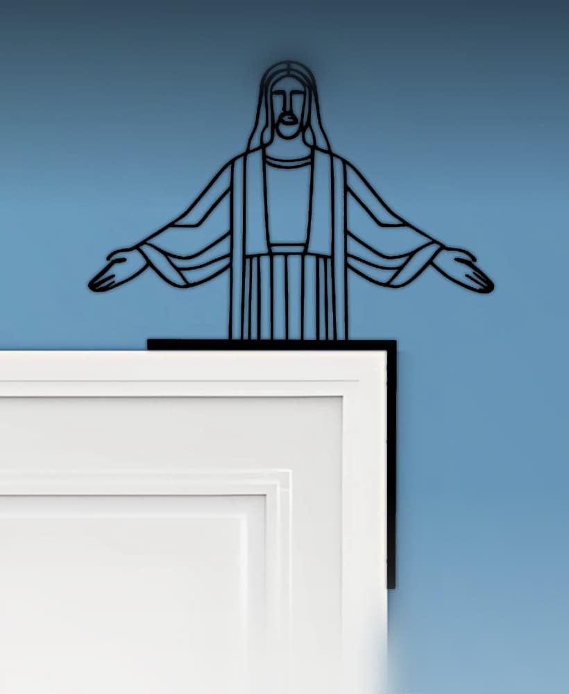 Christ The Reedeemer Door Corner Decor 3d model