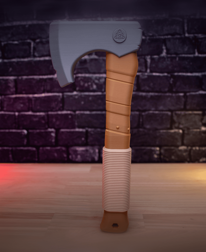 Viking Axe – Axe Kit (No AMS, No Support, No Glue) 3d model