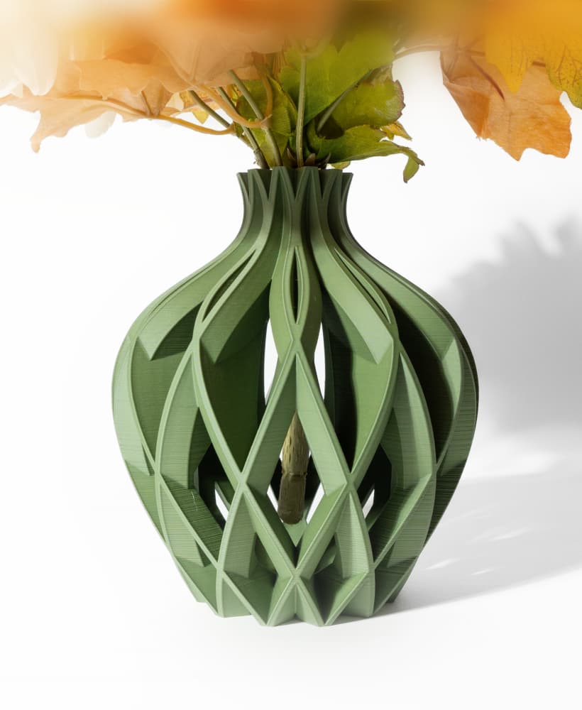 The Kovo Vase, Modern and Unique Home Decor for Dried and Preserved Flower Arrangement | STL File 3d model