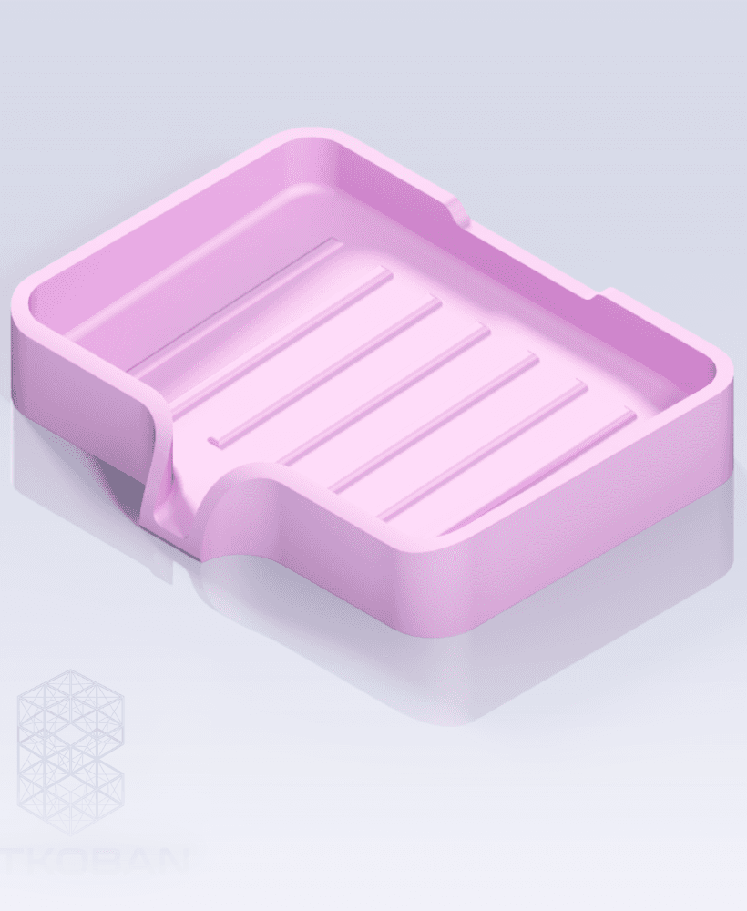 Soap & Sponge Holder with Drainage 3d model