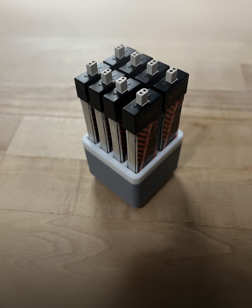 Tiny Whoop Battery Gridfinity Bin 3d model