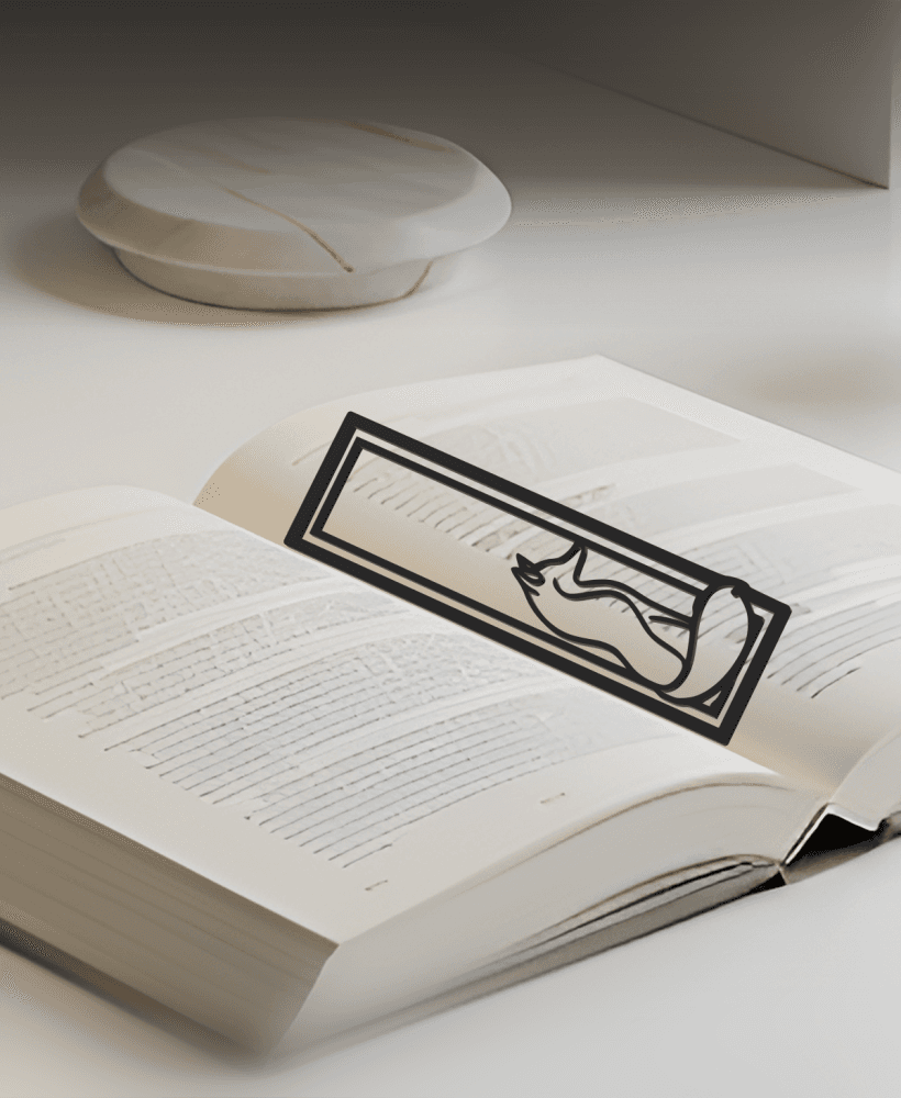 Fox Bookmark, Gift Bookmark 3d model