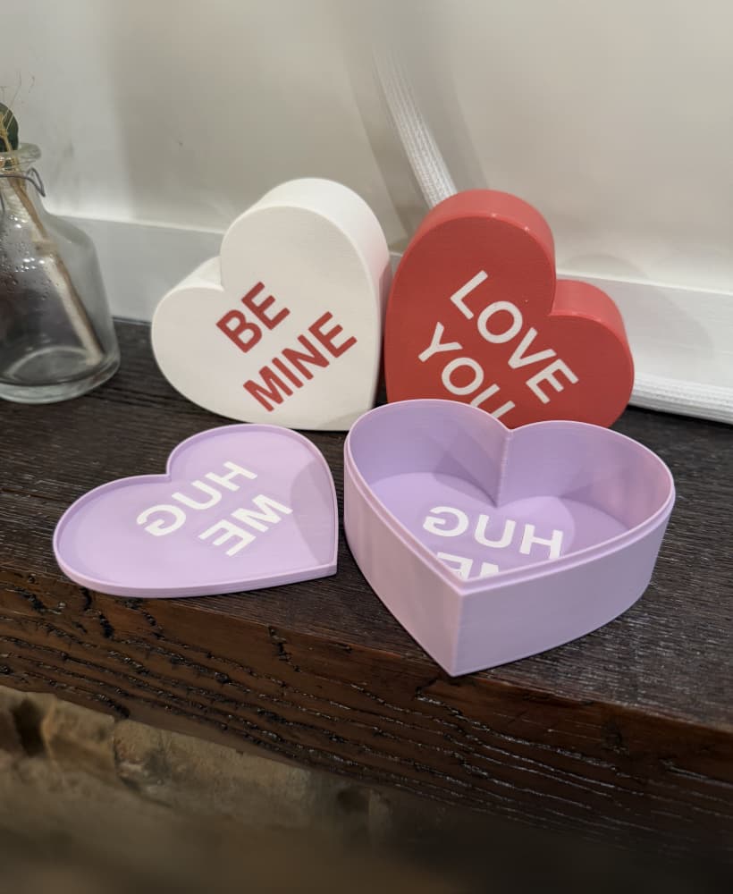 Candy Heart Boxes 3d model