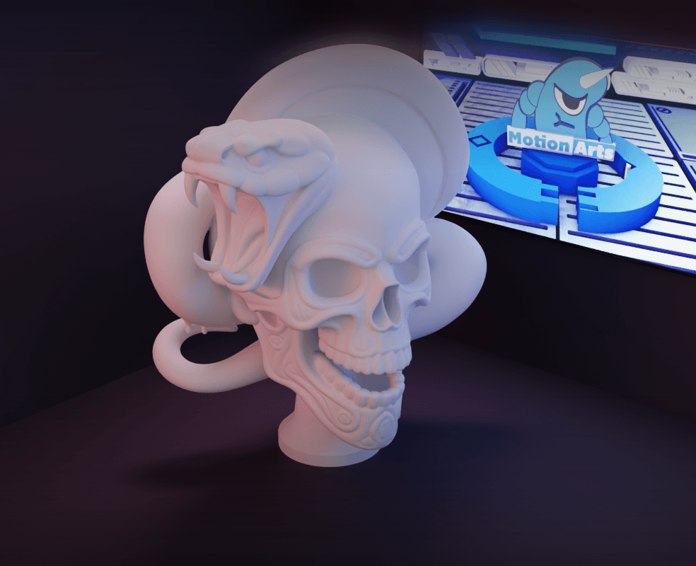 Cobra caveira.stl 3d model