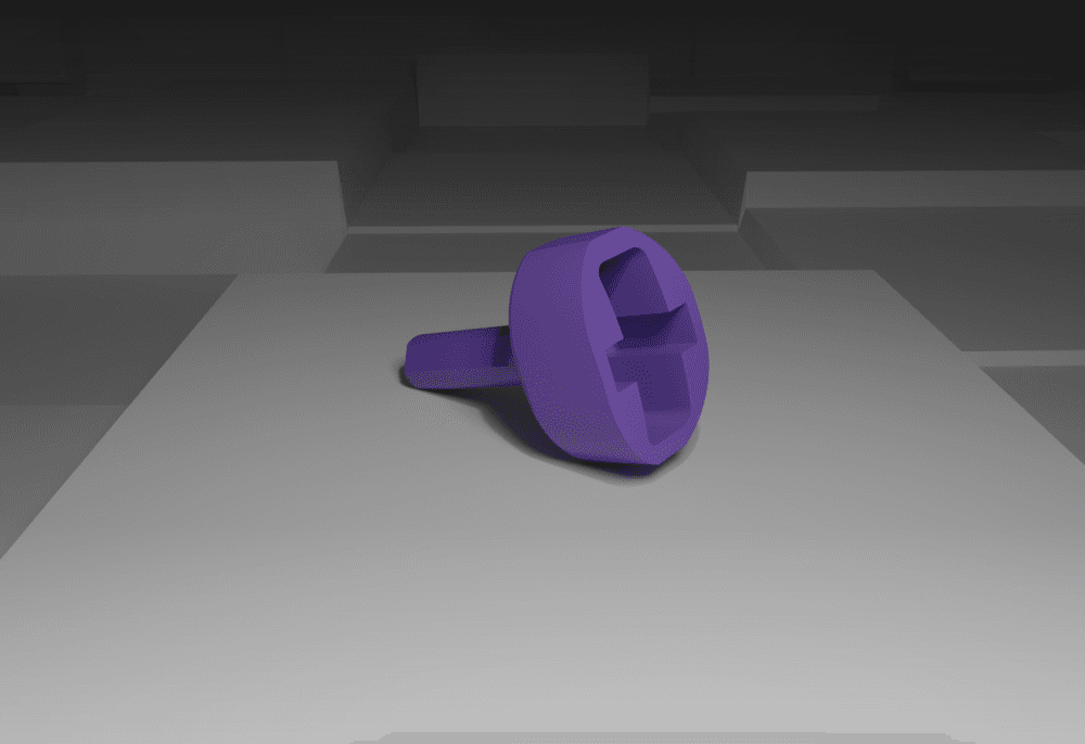 Guitar String Winder for 3/8 Drill 3d model
