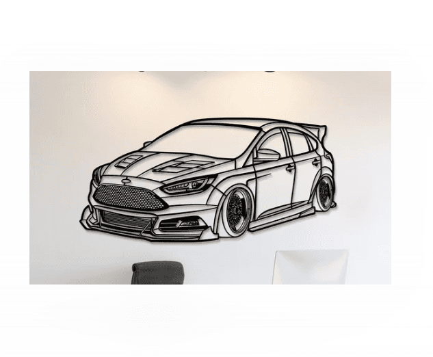 Ford - Focus ST 2015 Wall Art 3d model