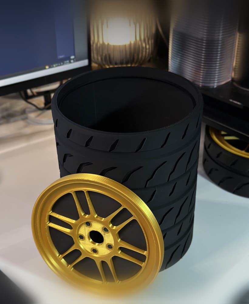 RPF1 Style Trash Bin 3d model