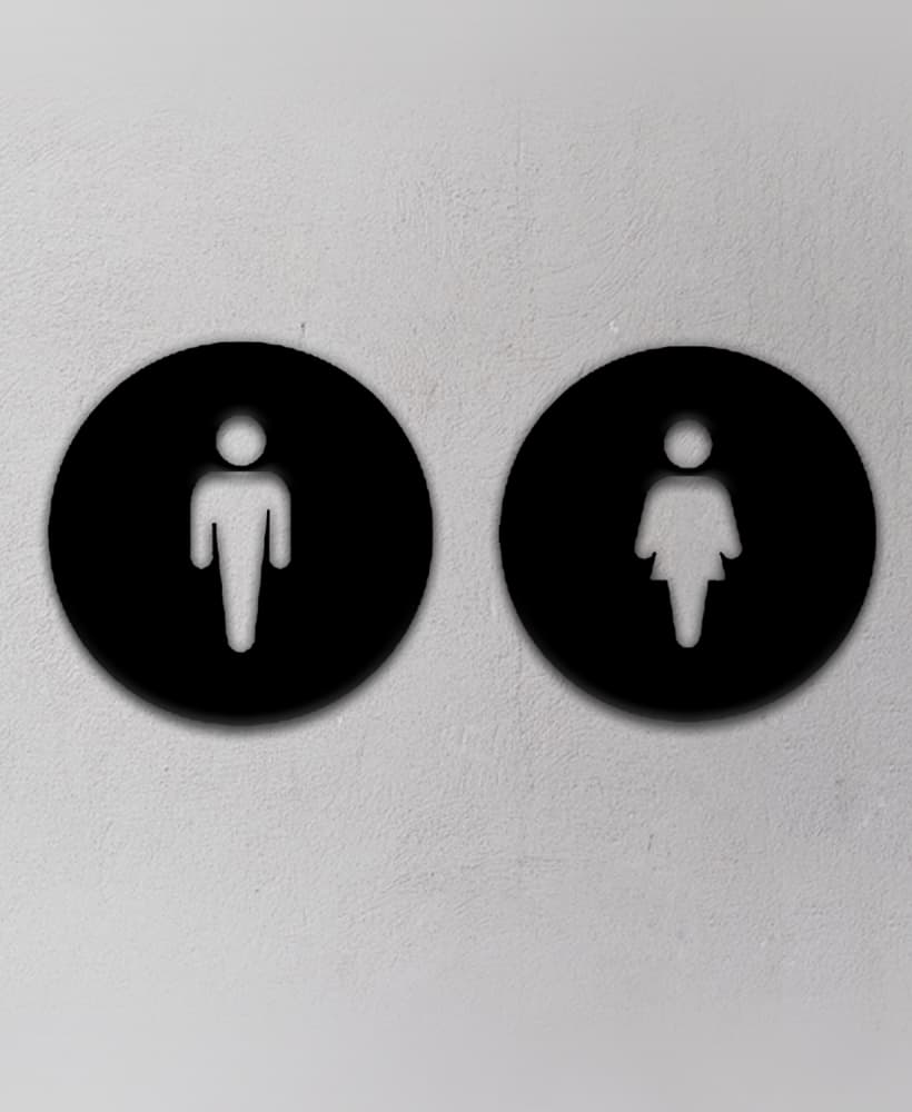 Toilet Sign 3d model