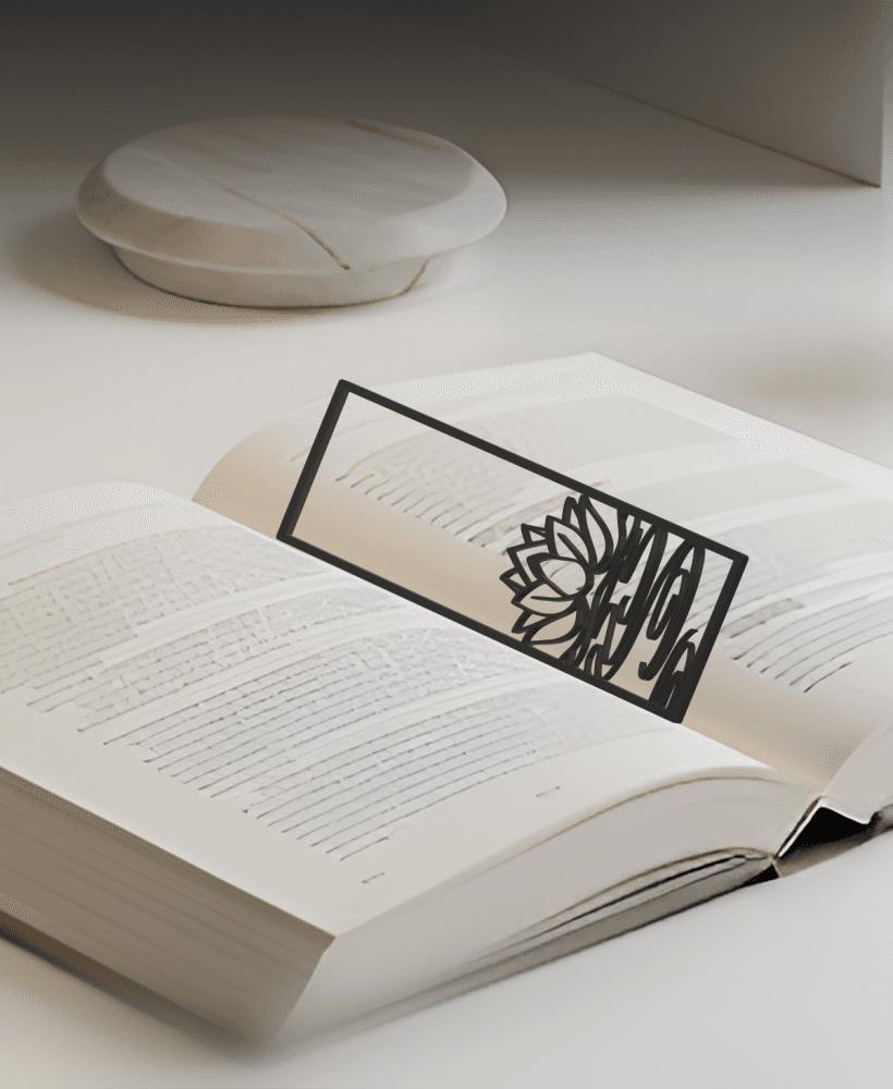 Lotus Bookmark, Gift Idea 3d model