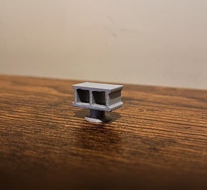Croc Cinder Block Jibbitz 3d model