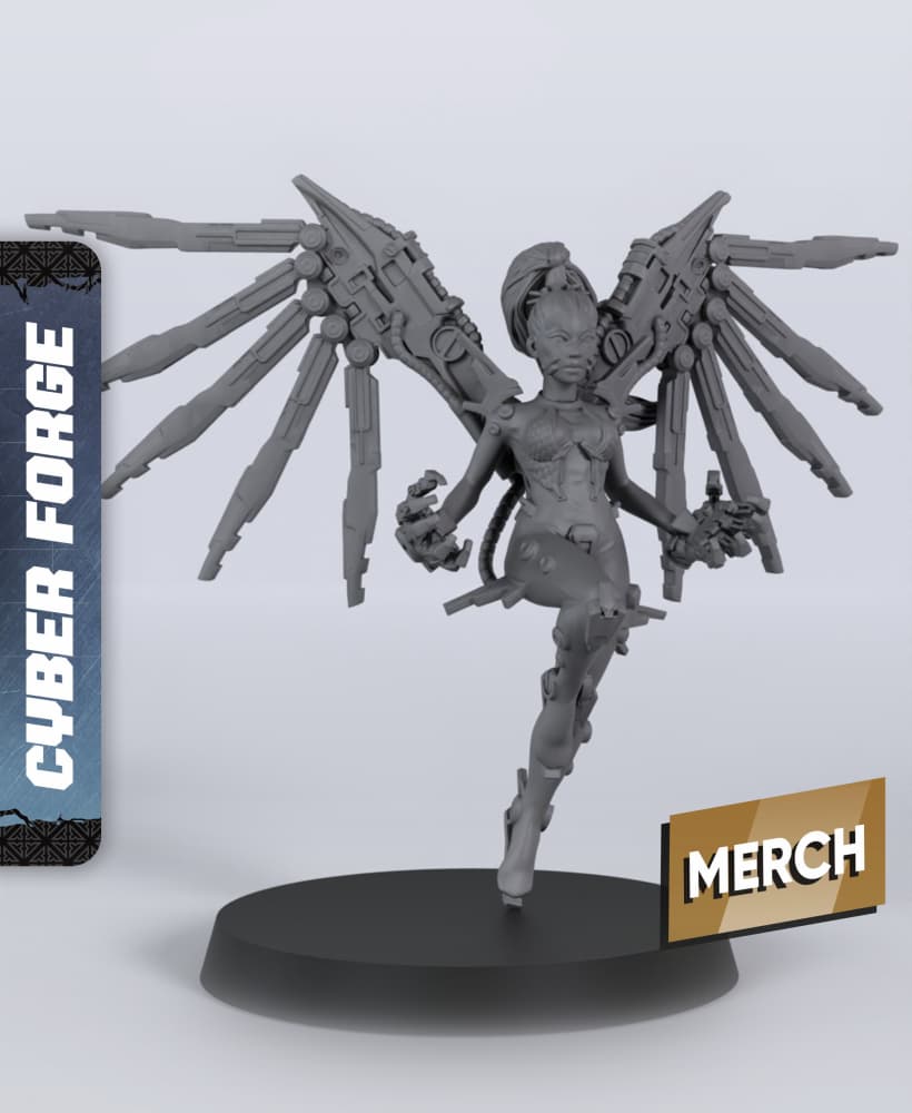 Iva, Steel Valkyria - With Free Cyberpunk - Sci-Fi Gift Ideas for RPG and Wargamers 3d model