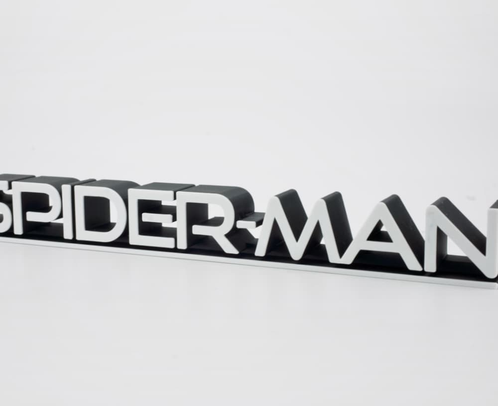 Spider Man TV Show Logo 3d model