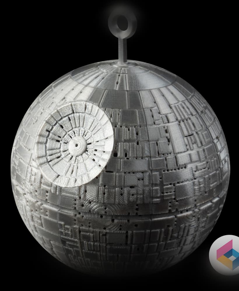 Mechanical planet ornament 3d model