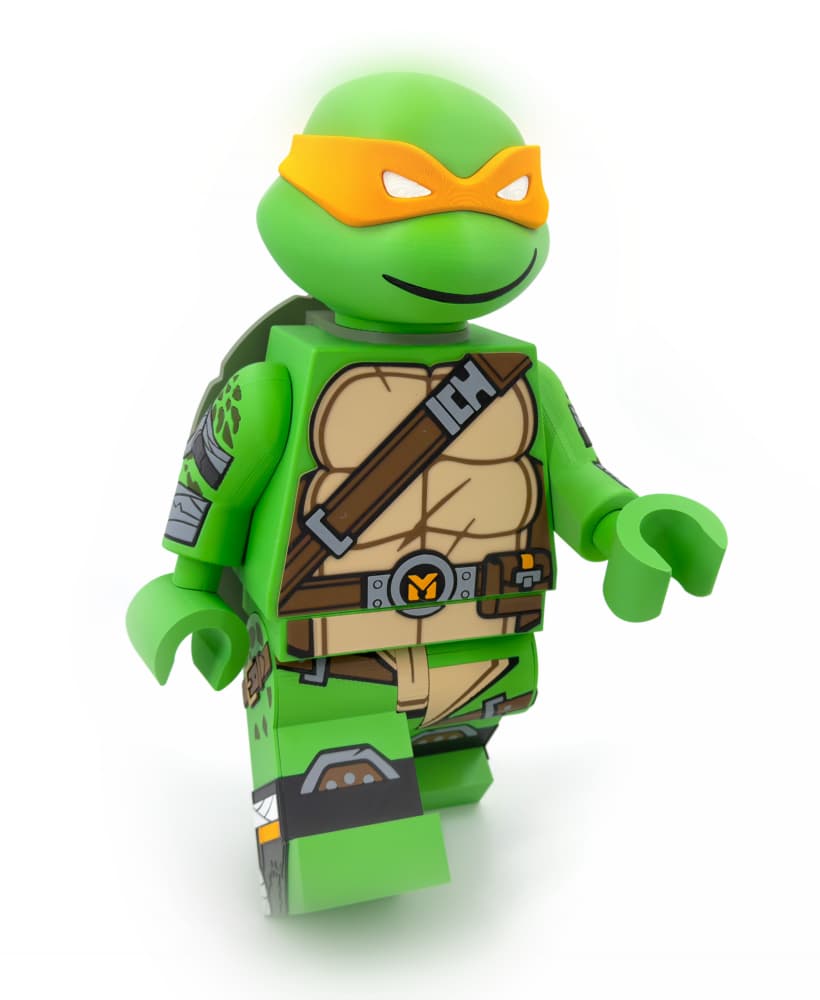 TMNT Michelangelo Modular Figure 3d model