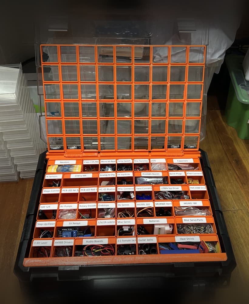 Gridfinity custom for TacTix 9 compartment organiser 3d model
