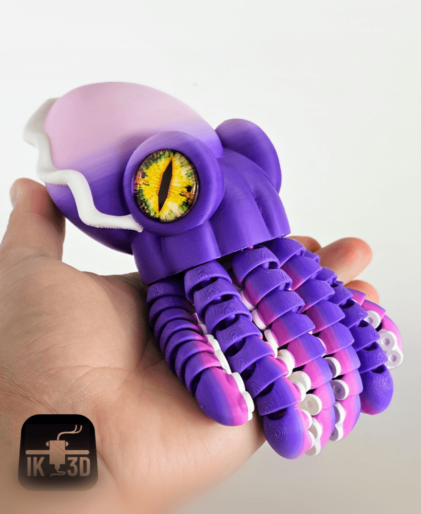 Flexi Cuttlefish / Big Eyes / No Supports 3d model