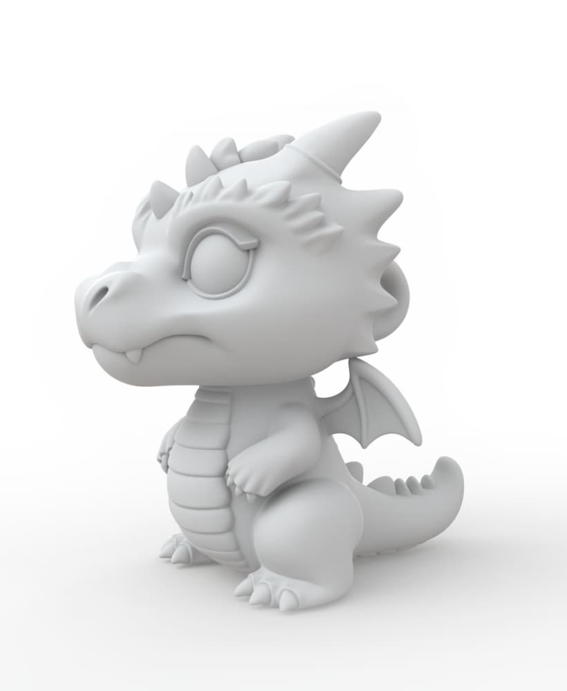 Baby Dragon 3D Model 3d model