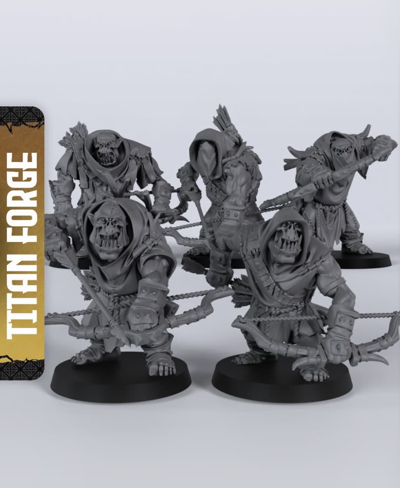 Orc Scouts - With Free Dragon - 5e DnD Inspired for RPG and Wargamers 3d model