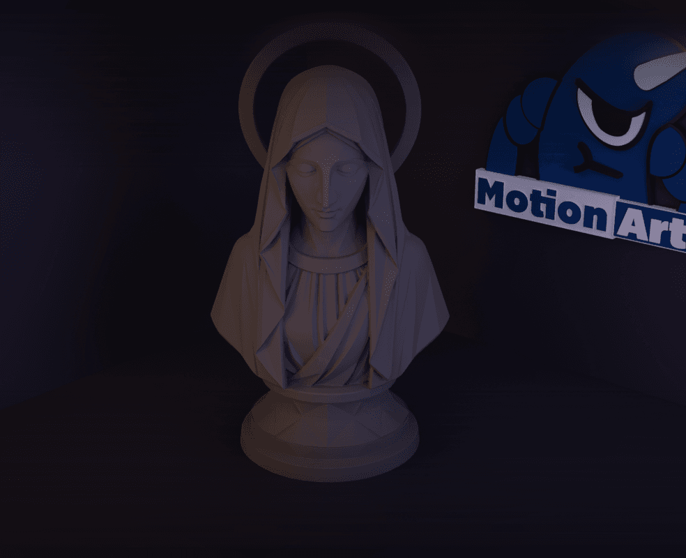 Estatua busto Maria.stl 3d model