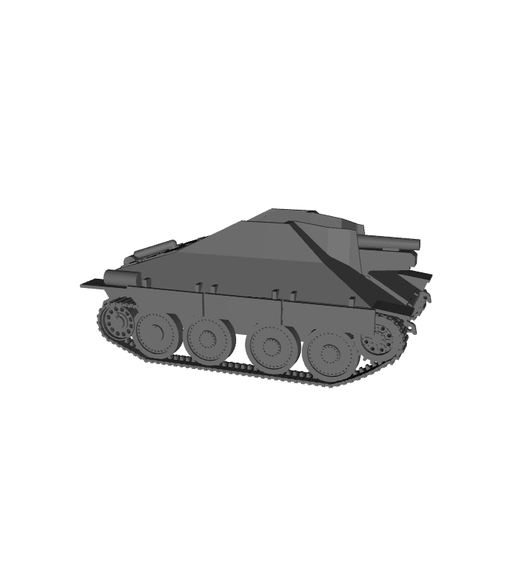 1/48 Scale German BMM-CKD 15cm sIG Sf auf Jagdpanzer 38t.stl 3d model