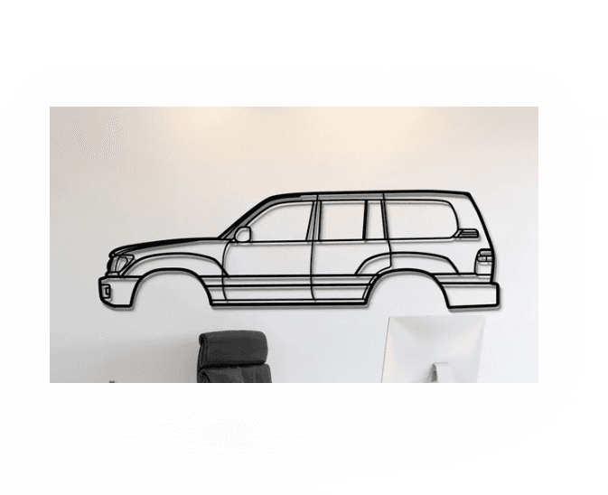 Toyota - Land Cruiser 1998 Wall Art 3d model
