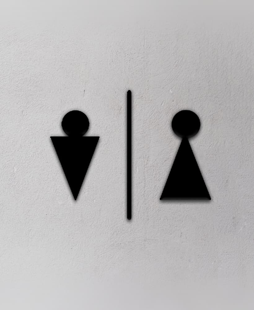 Toilet Sign 3d model