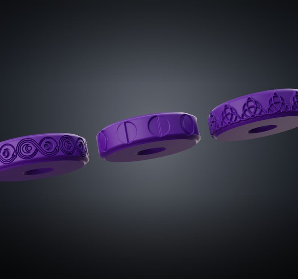 Stamp Wheels - Witchcraft Symbols Vol.3 (7-9) 3d model