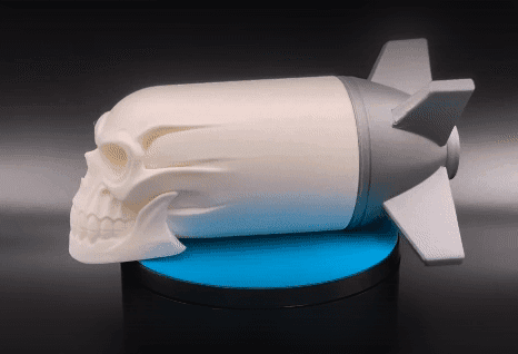 Skull Nuke - Dark Shelf Decor 3d model