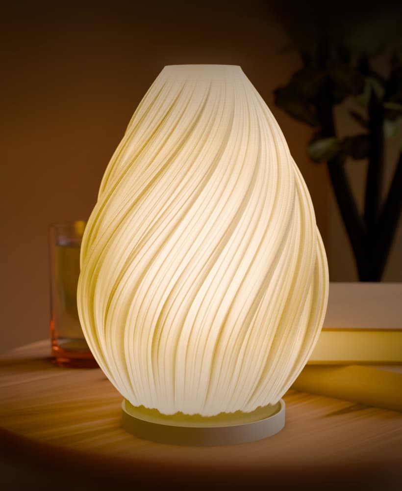 Spiral Flame Lamp 3d model