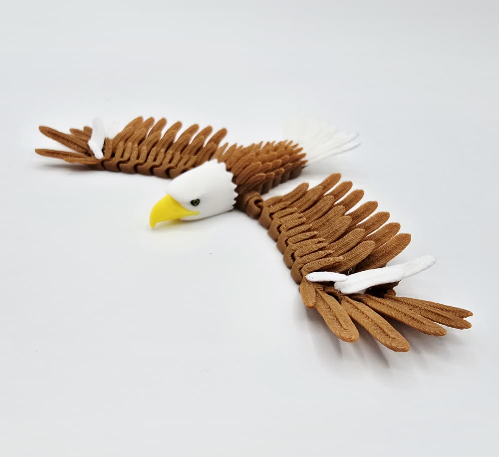Flexi Eagle Pocket Pet & Keychain Variant 3d model