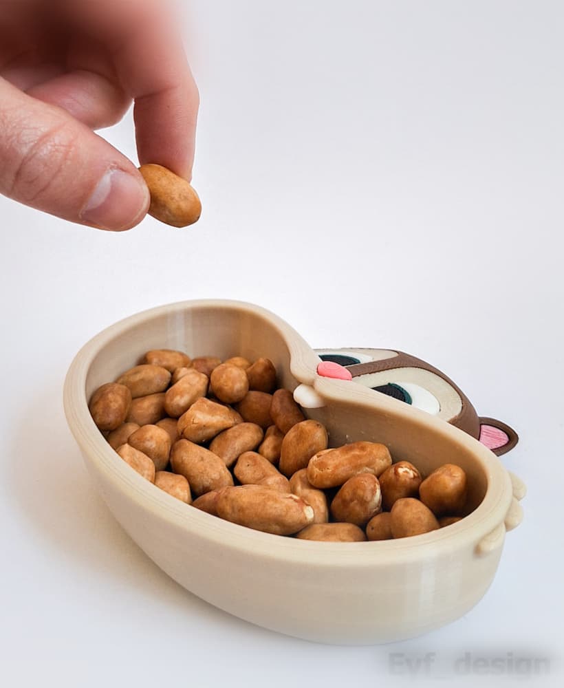 Squirrel Snack Bowl 3d model